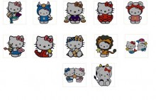 Hello Kitty Embroidery designs -Zodiac Embroidery