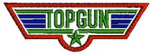 Top Gun  Embroidery Design