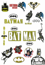 Batman Machine embroidery Designs