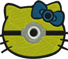 Kitty Minion Embroidery Design