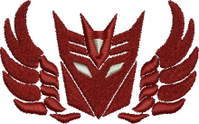 Transformers embroidery imaginary designs