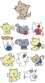 Baby Kitties Embroidery designs-Embroiderydesigns.name