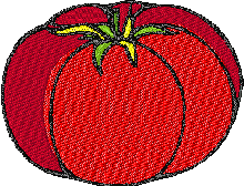 Free Tomato Embroidery Design