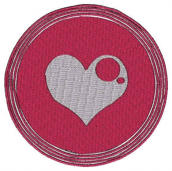 Circle Heart design Embroidery - Machine Embroidery Designs