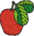 Free Apple Embroidery Design