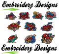 Crab Mania Machine embroidery Designs