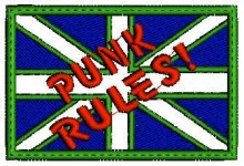 Punk Rules Embroidery Design