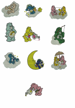 Care Bears  Machine embroidery Designs