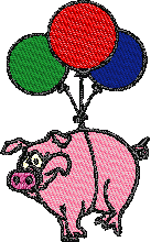 Flying Pig brother international free embroidery designs