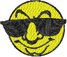 sun with sunglasses free embroidery designs cuteembroidery