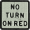 No Turn On Red Sign Embroidery Design