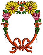 Frame Embroidery Design