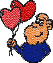 Heart Baloons Embroidery Design