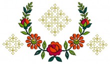 Corner Embroidery designs