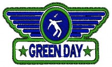 Green Day US Style Logo Embroidery Design