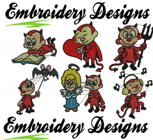 Little Devil Machine embroidery Designs