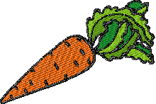 Carrot free embroidery design