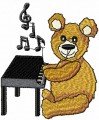 Download pianist teddy bear embroidery designs