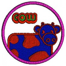 Cow Logo Embroidery Designs