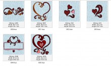 Sweet Hearts Embroidery designs-Embroiderydesigns.name