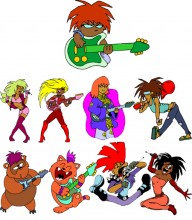 Rockers embroidery Designs