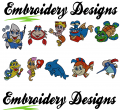 Sea Machine embroidery Designs