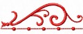 Curly machine border artistic designs embroidery designs