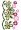 Floral edges machine border artistic design