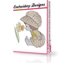 Baby Bonnet Machine embroidery Designs