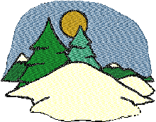 Snowscape free landscape embroidery design