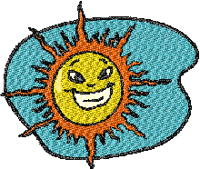 smiling sun free machine embroidery designs