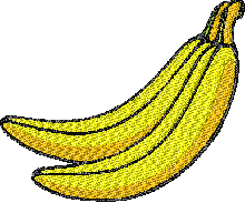 Bananna free embroidery design