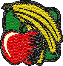 Free fruits Embroidery Design