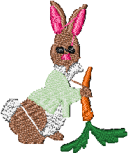 Free easter bunny free machine embroidery pes downloads