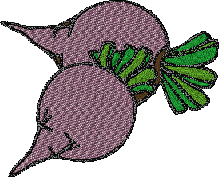 Free Turnip Embroidery Design