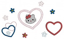 Hello Kitty Baby Embroidery designs-Embroiderydesigns.name