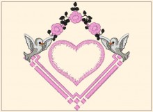 Valentine Embroidery designs-Embroiderydesigns.name