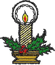 Christmas candle pes embroidery designs free uk