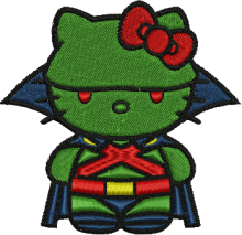 Martian Kitty Embroidery Design