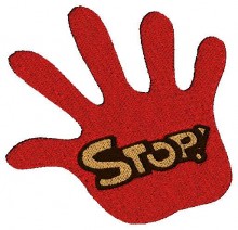 Stop Sign Embroidery design