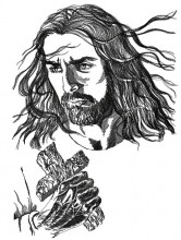 Jesus embroidery design pattern