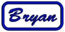 bryan name embroidery designs for brother