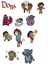 Dora the explorer machine embroidery designs