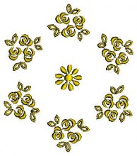 Table Center Embroidery Design