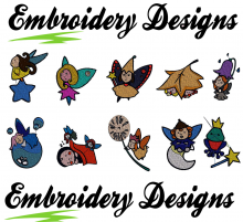 Fairies Machine embroidery Designs