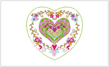 Valentine Embroidery designs-Embroiderydesigns.name