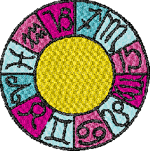 Zodiac wheel free embroidery designs