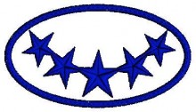 Stars Logo Embroidery Design