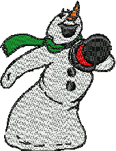 snowman embroidery designs machine file free