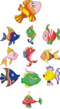 Tropical fish Embroidery designs-Embroiderydesigns.name